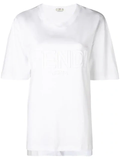 Fendi Front Logo T-shirt - White