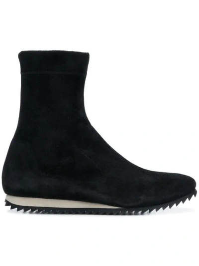 Pedro Garcia Sock-style Ankle Boots In Black