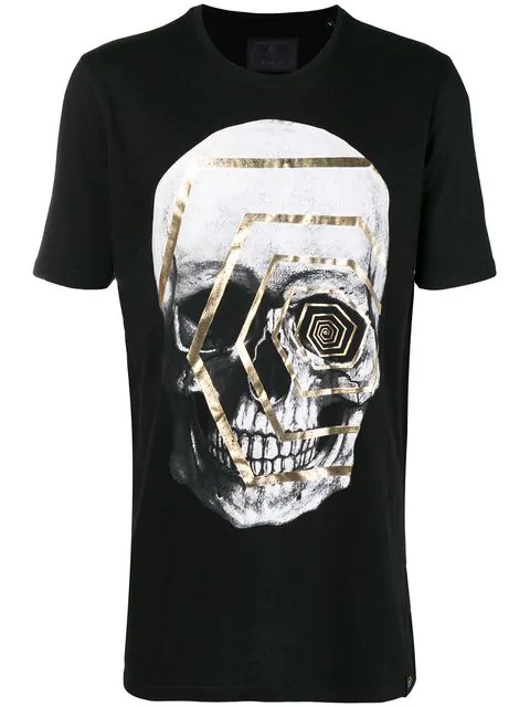 Philipp Plein T-shirt Mit Totenkopf-print In Black | ModeSens