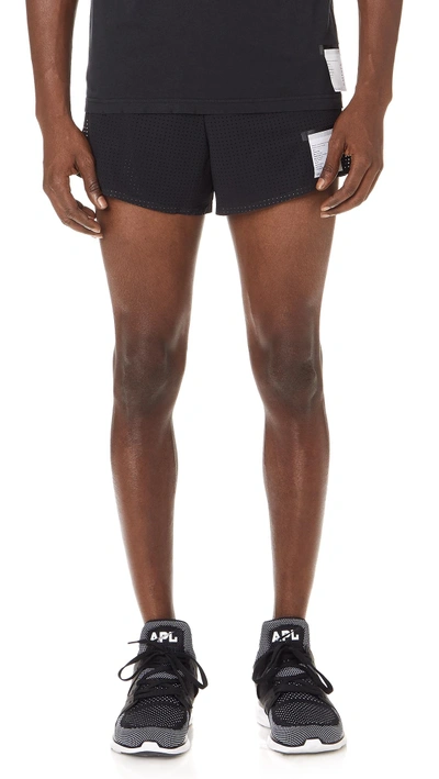 Satisfy Long Distance 2.5 Shorts In Black Silk