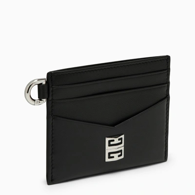 Givenchy 4g Black Leather Card Holder