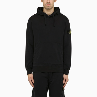 Stone Island Navy Sweatshirt Hoodie With Logo In Blue