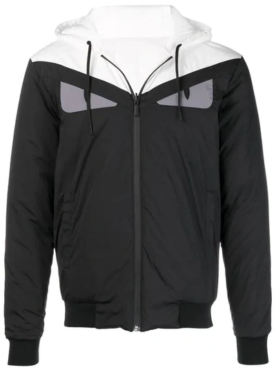 Fendi Monster Reversible Shell Jacket In Black