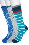 Original Penguin Maui Palms Crew Socks In Blue