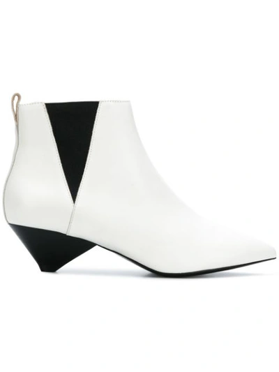 Ash Cosmos Ankle Boots In White