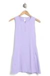 90 Degree By Reflex Airlux Infinity Quarter Zip Tennis Dress In Lavender