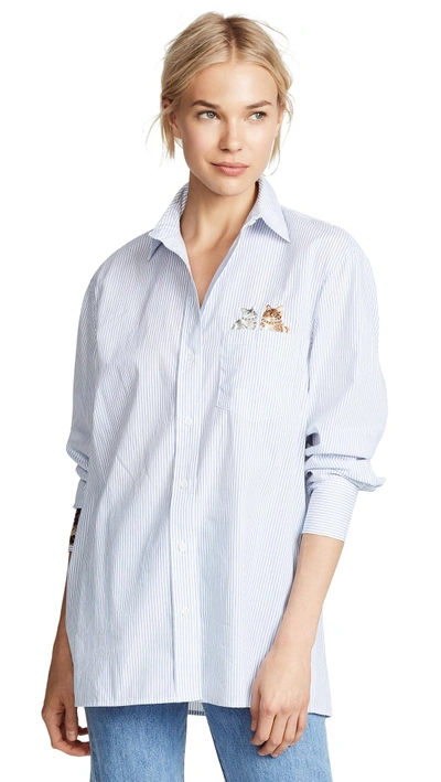 Paul & Joe Sister Tia Button Down Shirt In White