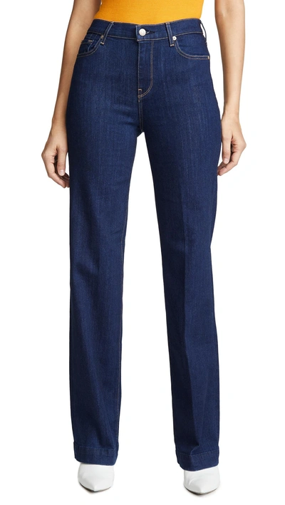 7 For All Mankind Alexa Trouser Jeans With Creasing In Avant Rinse