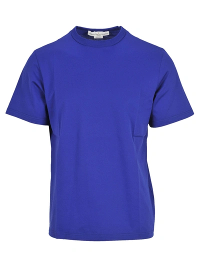 Golden Goose Tshirt Star Back In Electric Blue + White