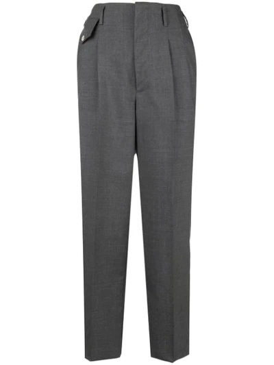 Golden Goose High Waisted Trousers In Grey