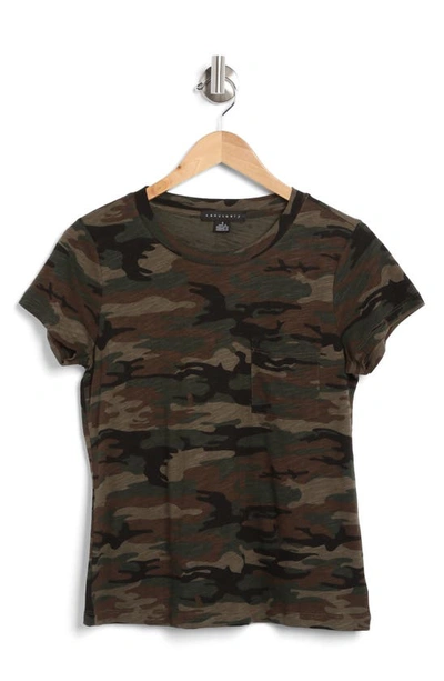 Sanctuary One Pocket T-shirt In Mother Nature Camo