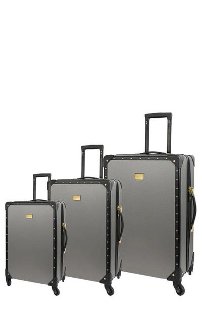 Vince Camuto Jania 2.0 3-piece Spinner Luggage Set In Silver