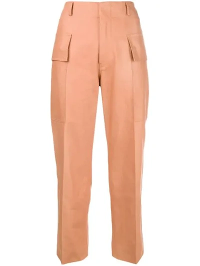 Sofie D'hoore Cargo Cropped Trousers In Pink