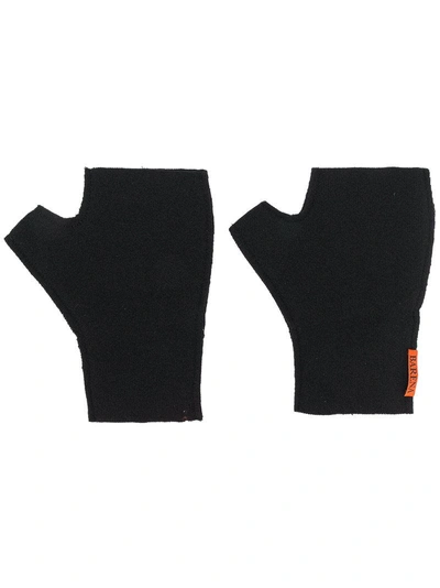 Barena Venezia Barena Fingerless Knit Gloves - Black