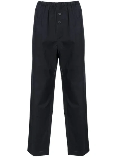 Jil Sander Loose Fit Trousers In Blue