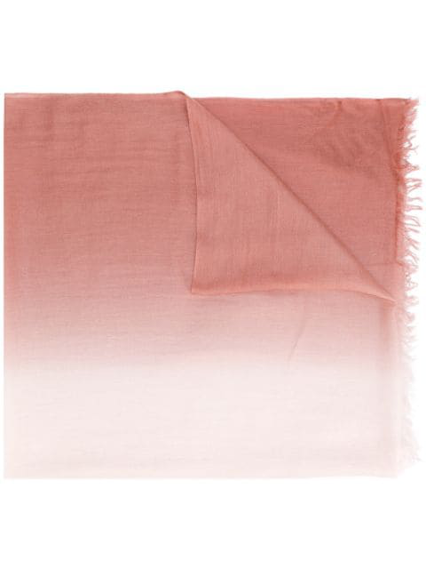 Dip Dye Scarf In Pink