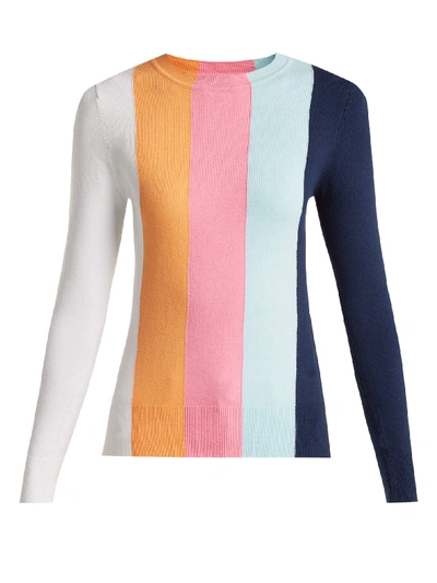 Joostricot Striped Stretch Cotton-blend Sweater In Multi