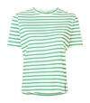 Kule The Modern Tee In Green/cream In Green/white