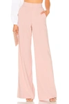 Alice And Olivia Dylan High Waisted Fitted Pant In Blush