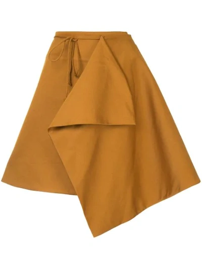 Tiko Paksa Tie Waist Mini Wrap Skirt - Brown