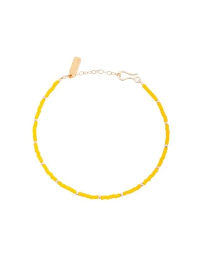 Hues Armband Mit Perlen In Yellow