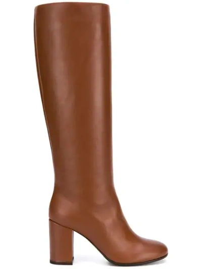 Société Anonyme High Heel Boots In Brown