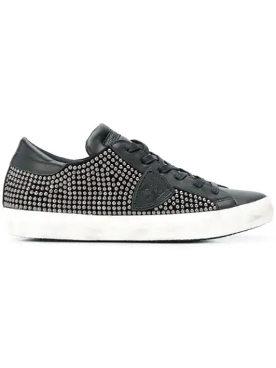 Philippe Model Studded Sneakers In Black