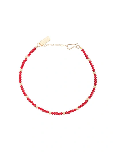Hues Bead Single Bracelet - Red