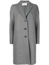 Harris Wharf London Single Breasted Coat In Grey