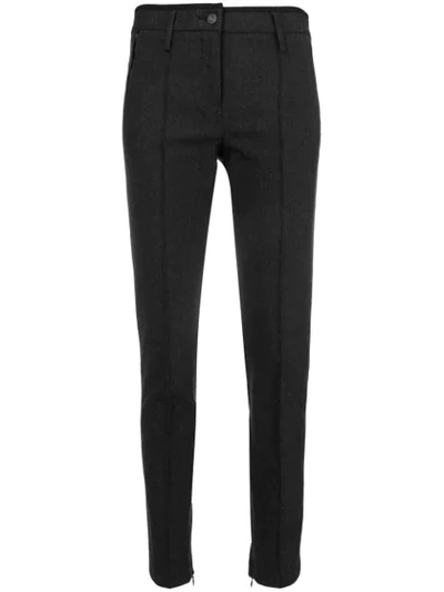Cambio Creased Skinny Trousers - Grey