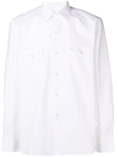 Bagutta Chest Pocket Shirt In White