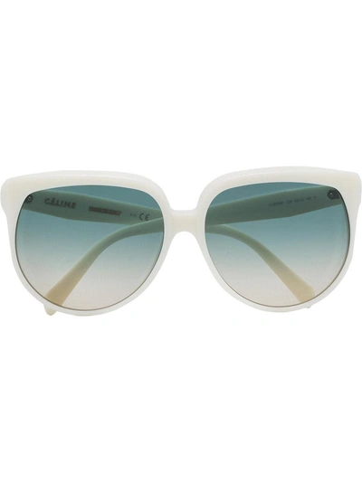 Celine Eyewear Oversized-sonnenbrille Mit Farbverlauf - Weiss In White