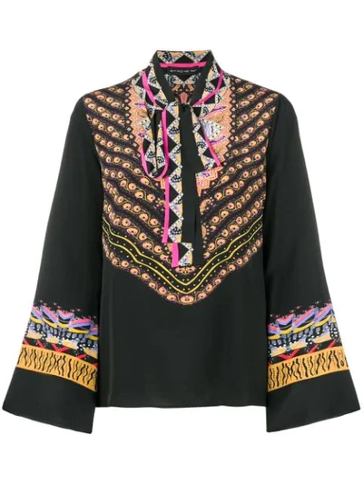 Etro Pussy Bow Blouse In Black
