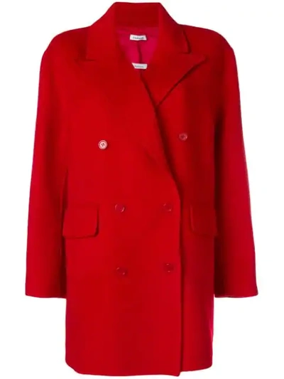 P.a.r.o.s.h . Oversized Double Breasted Coat - Red