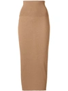 Stella Mccartney High Waisted Pencil Skirt - Brown