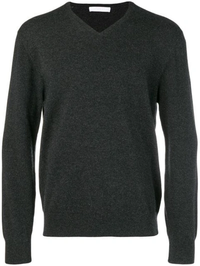 Cruciani Cashmere V-neck Sweater - Grey