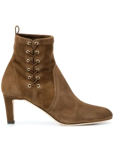 Jimmy Choo Mallory 65 Boots In Brown