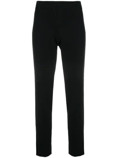 Dušan Slim Cropped Trousers In Black