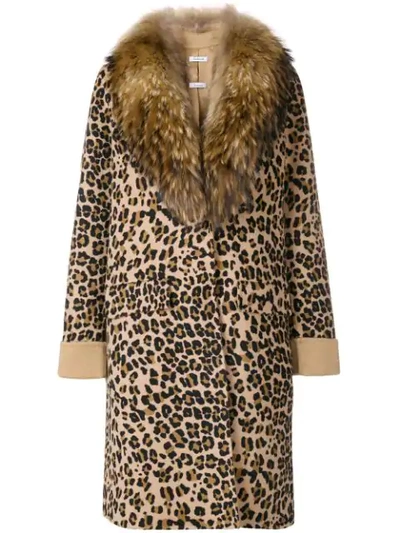 P.a.r.o.s.h . Leopard Print Coat - Brown