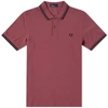 Fred Perry Twin Tipped Polo - Slim Fit In Purple