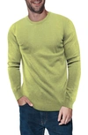 X-ray Crewneck Knit Sweater In Heather Lime