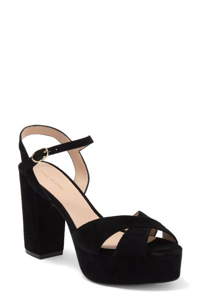 Stuart Weitzman Ivona Platform Sandal In Black