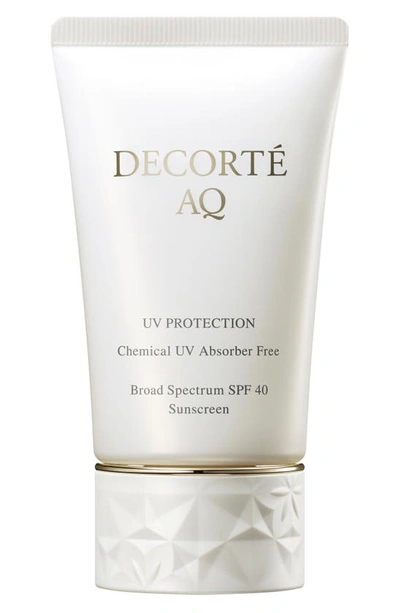 Decorté Aq Uv Protection Broad Spectrum Spf 40 Sunscreen, 2.1 oz In White