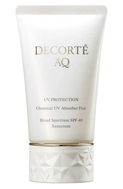 Decorté Aq Uv Protection Broad Spectrum Spf 40 Sunscreen In White