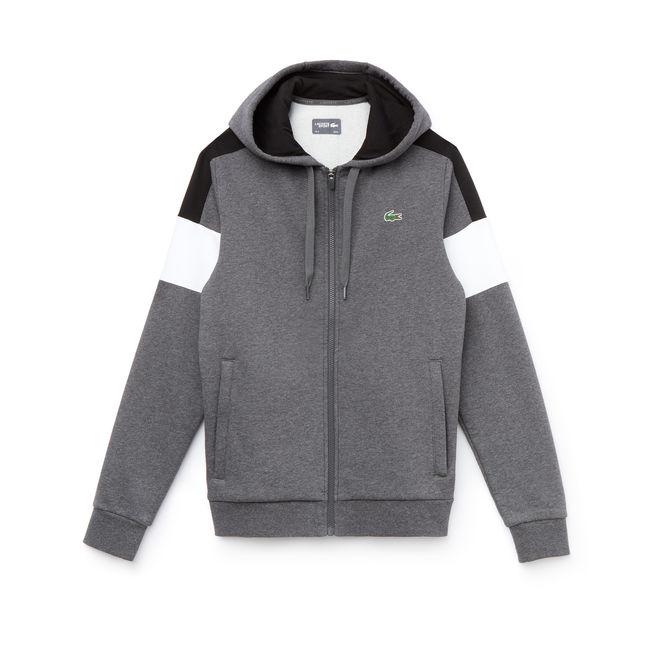 men's sport colorblock fleece tennis sweatshirt