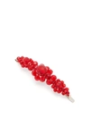 Simone Rocha - Crystal Beaded Flower Hairclip - Womens - Red