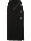 Dion Lee Folded Detail Midi Dress In Black