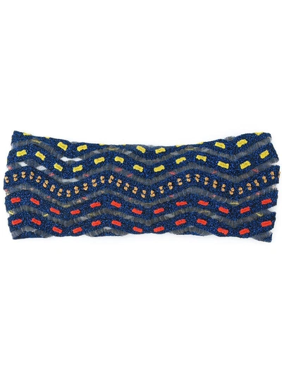 Missoni Mare Striped Headband - Blue