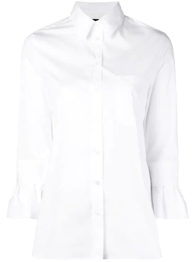 Neil Barrett Cropped Sleeve Shirt - White