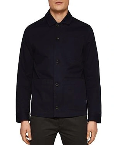 Ted Baker Grapes Workwear Jacket In Navy